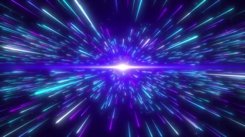 4K Hyperdrive High Speed Flying Lines Light Speed Tunnel Background Stock Footage 246782213