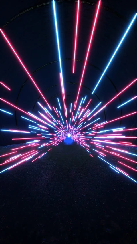 4K Hyperdrive High Speed Flying Lines Light Speed Tunnel Background. Sci-fi Digi Stock Footage 342785405