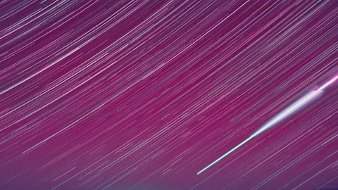 4k Hyperlapse. Amazing Stars Effect In Sky. Cosmic Conception. Dramatic Night Stock Footage 218359158