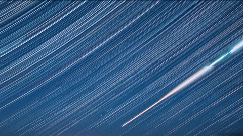4k Hyperlapse. Amazing Stars Effect In Sky. Cosmic Conception. Dramatic Night Stock Footage 249930437