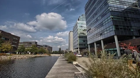 4K Hyperlapse with city buildings Stock Footage 72729951