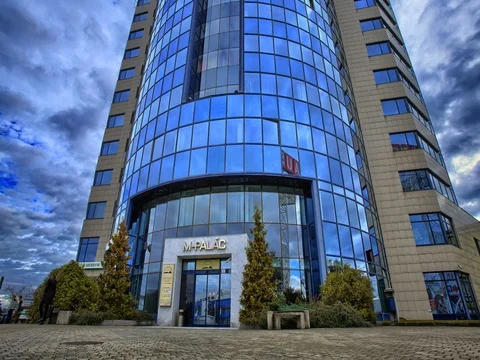 4K Hyperlapse with city buildings Stock Footage 72730601