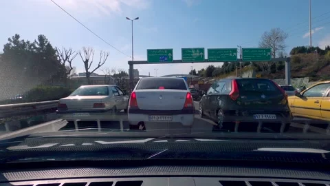 4K hyperlapse of driving in Tehran-Iran streets Video stock 155775521