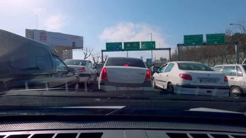 4K hyperlapse of driving in Tehran-Iran streets Stock-Footage 155775800
