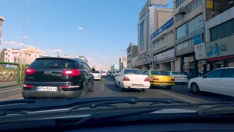 4K hyperlapse of driving in Tehran-Iran streets Video stock 155775933