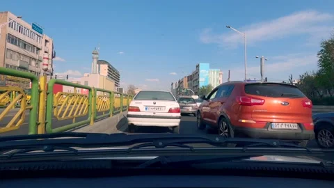 4K hyperlapse of driving in Tehran-Iran streets Video stock 155776044