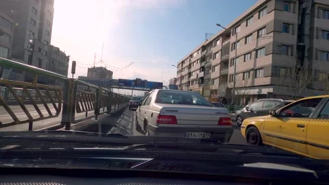 4K hyperlapse of driving in Tehran-Iran streets Video stock 155776380