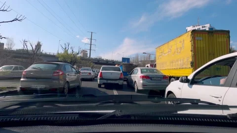 4K hyperlapse of driving in Tehran-Iran streets Video stock 155776388