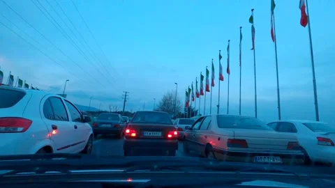 4K hyperlapse of driving in Tehran-Iran streets Video stock 155778022