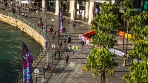 4K Hyperlapse following people Stock Footage 77020319
