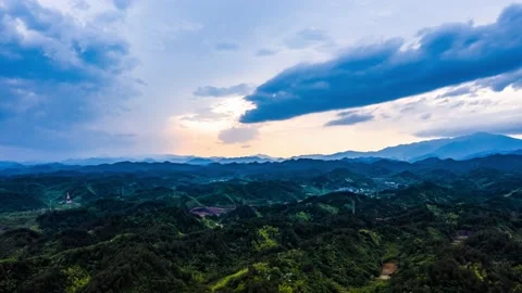4K Hyperlapse Of Huangling Scenic Area In Wuyuan,Shangrao,Jiangxi,China,Asia. Stock Footage 165931494
