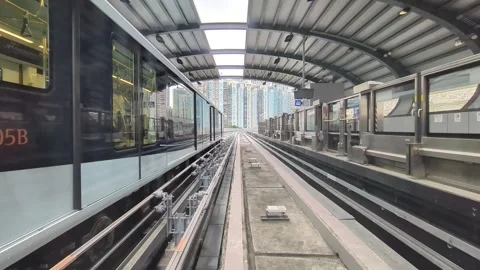 4k Hyperlapse of Macao Light Rapid Transit journey Stock Footage 271629159