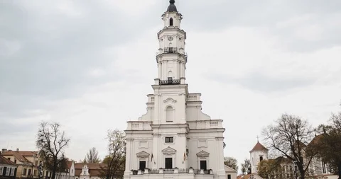 4K Hyperlapse of St. Michael the Archangel's Church in Kaunas, Lithuania Video stock 90643163