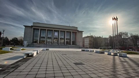 4K Hyperlapse with theater Video stock 72729362