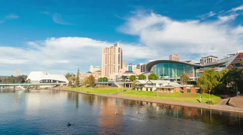 4k hyperlapse video of Adelaide city, Australia Video stock 37868507