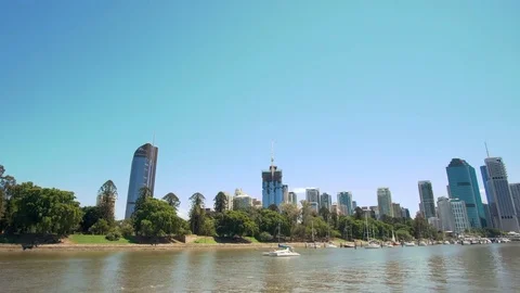 4k hyperlapse video of Brisbane CBD in daytime Video stock 70200093
