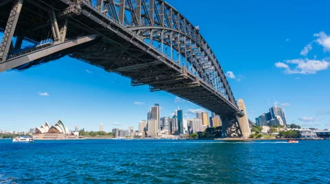 4k hyperlapse video of Sydney CBD in daytime Stock Footage 66887428