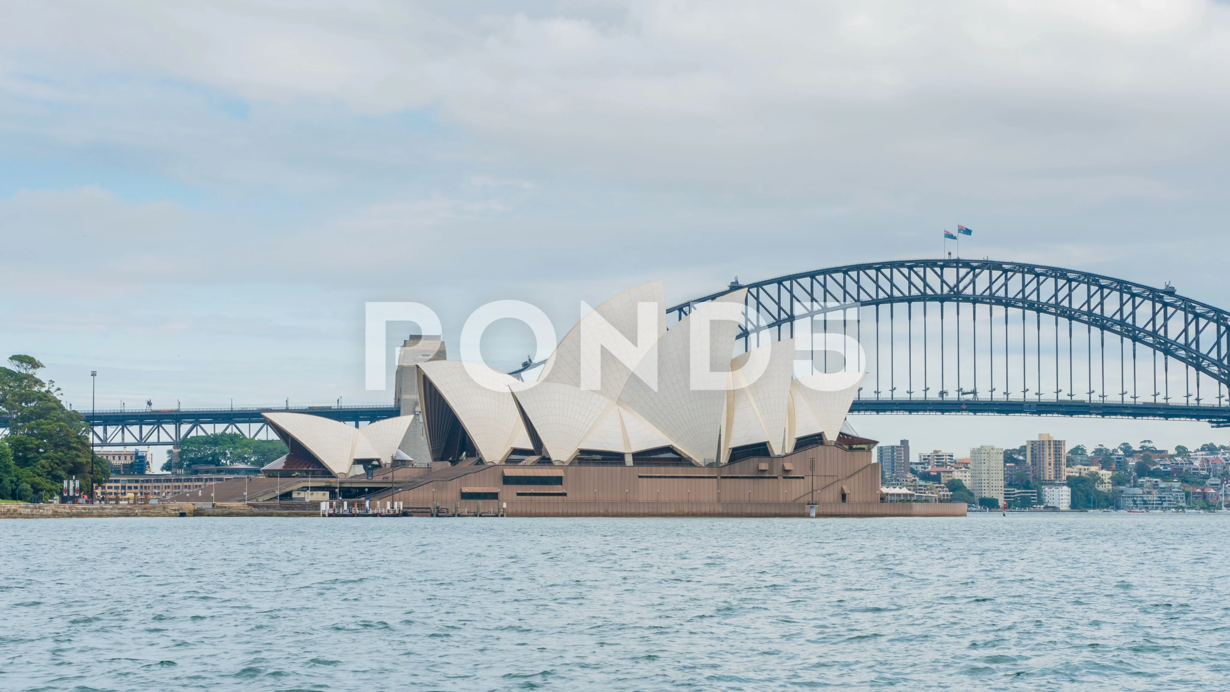 4k hyperlapse video of Sydney Opera House and Harbour Bridge