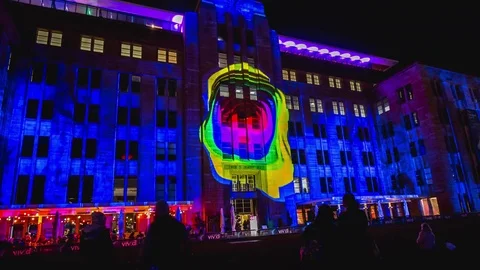 4K Hyperlapse, Vivid Buildings Stock Footage 77020113