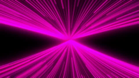 4K hyperloop neon glowing stripes with flashing light effects. Perfect abstract Stock Footage 317698468