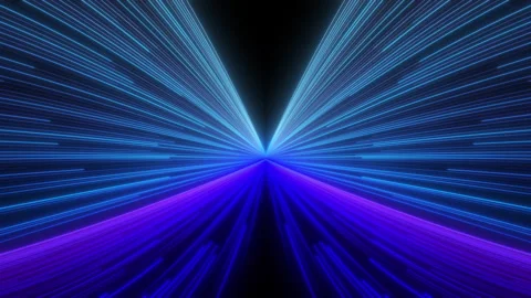 4K hyperloop neon glowing stripes with flashing light effects. Perfect abstract Stock Footage 317699640
