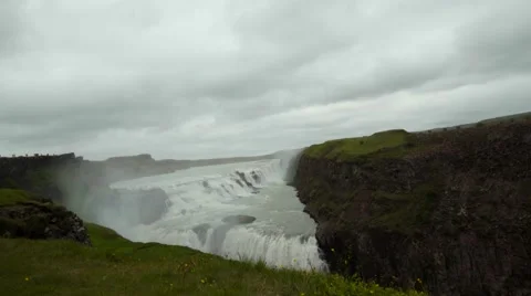4k Iceland Gullfoss Watterfall 2016 Stock Footage 66523456