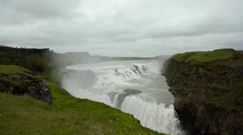 4k Iceland Gullfoss Watterfall 2016 Stock Footage 66523477