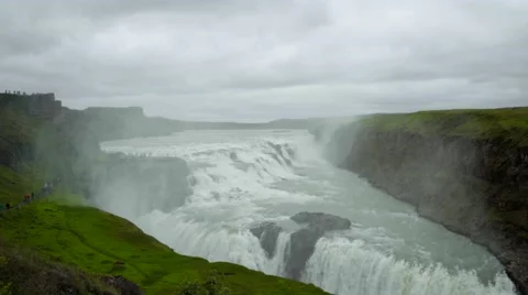 4k Iceland Gullfoss Watterfall 2016 Stock Footage 66523480