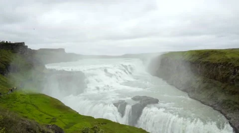 4k Iceland Gullfoss Watterfall 2016 Stock Footage 66523484