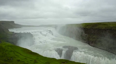4k Iceland Gullfoss Watterfall 2016 Stock Footage 66523489