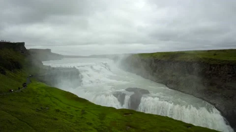 4k Iceland Gullfoss Watterfall 2016 Stock Footage 66523490