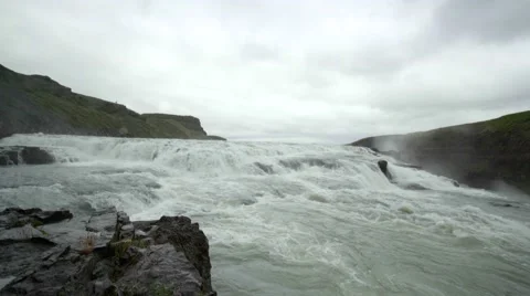4k Iceland Gullfoss Watterfall 2016 Stock Footage 66523508