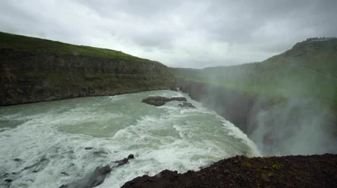 4k Iceland Gullfoss Watterfall 2016 Stock Footage 66523516