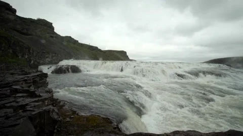 4k Iceland Gullfoss Watterfall 2016 Stock Footage 66523536