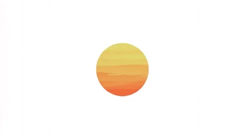 4k icon of sun isolated on white background Stock Footage 287346396