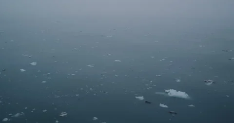 4k Icy Ocean Fly By Stock Footage 49622375