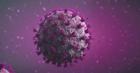 4k image of 3d made coronavirus (COVID-19) Stock Illustration