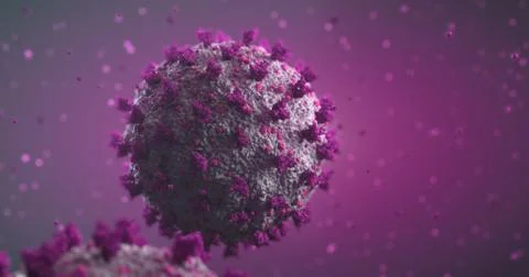 4k image of 3d made coronavirus (COVID-19) Stock Illustration