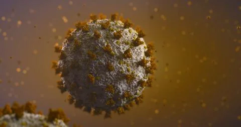 4k image of 3d made coronavirus (COVID-19) Stock Illustration