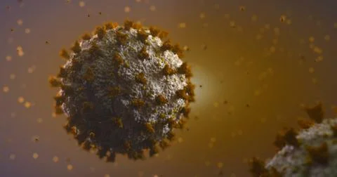4k image of 3d made coronavirus (COVID-19) Stock Illustration
