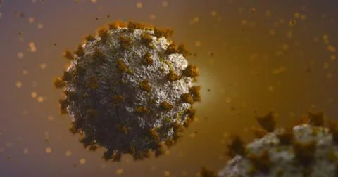 4k image of 3d made coronavirus (COVID-19) Stock Illustration