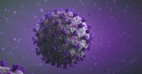 4k image of 3d made coronavirus (COVID-19) Stock Illustration