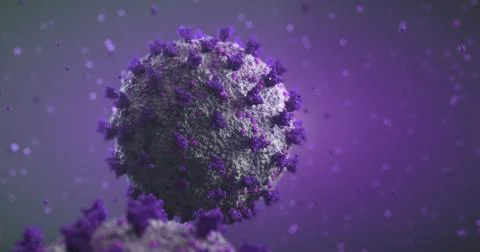 4k image of 3d made coronavirus (COVID-19) Stock Illustration