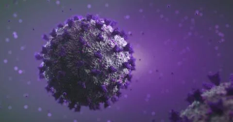 4k image of 3d made coronavirus (COVID-19) Stock Illustration