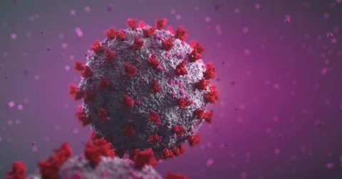 4k image of 3d made coronavirus (COVID-19) Stock Illustration