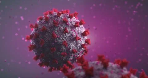 4k image of 3d made coronavirus (COVID-19) Stock Illustration