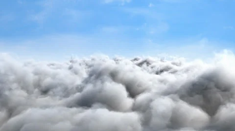 4k, impressive Flight over clouds, loop-able animation Stock Footage 39839600