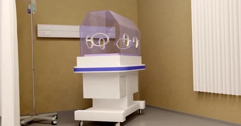 4k. incubators for newborns close-up 스톡 동영상 76119404