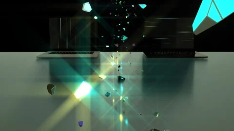 4K Information Computing Technology Background Animated Video Stock Footage 302637821