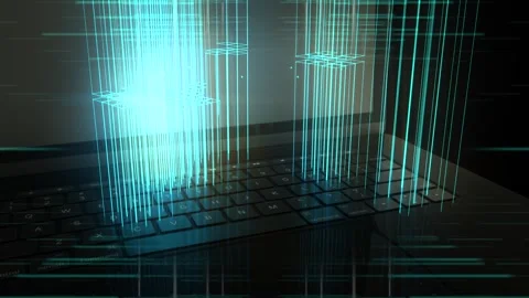 4K Information Computing Technology Background Animated Video Stock Footage 302638212